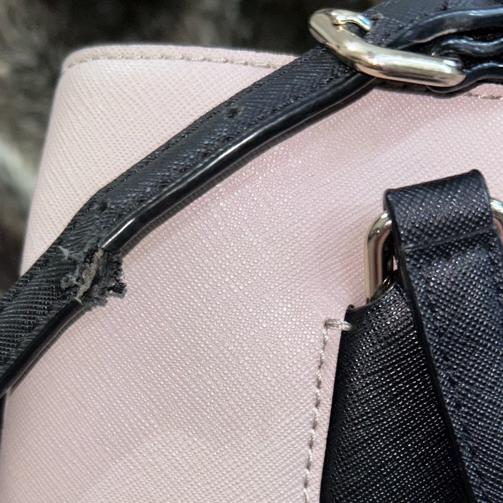 Kate Spade Laurel Way Evangelie Saffiano Satchel Two Tone Purse/Handbag - Picture 14 of 14